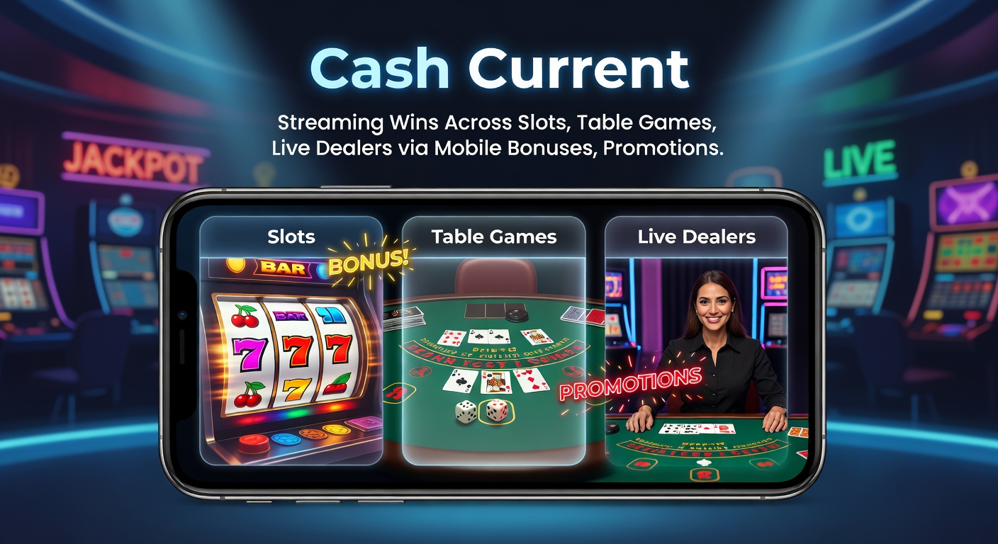 Dynamic split-screen view of a progressive jackpot ticking up on slots, a live dealer spinning roulette, and VIP-exclusive table limits glowing with promo overlays