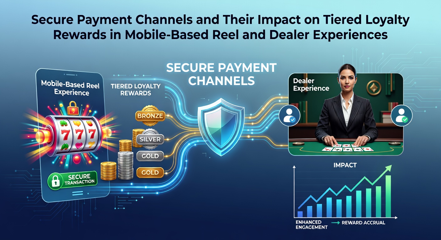 Mobile device displaying secure payment interface for casino slots and live dealer games with loyalty reward tiers highlighted